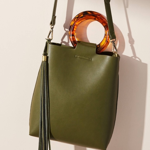 Anthropologie Handbags - Anthropologie Lucite Handled Tote
